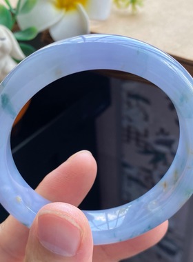 10.28批9926号51.8-11.7-8 紫色飘花镯~莫奈花园的意境！