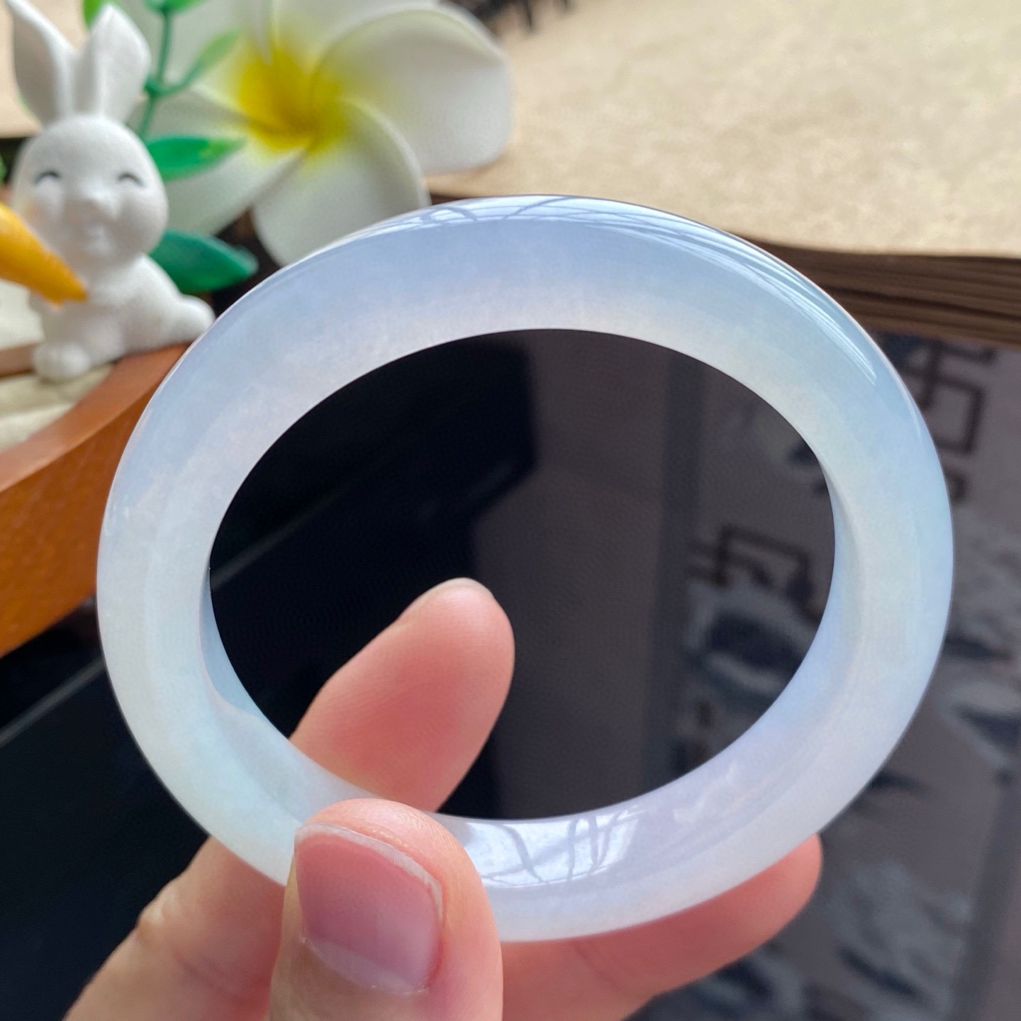 2.27批1155号51.8-10.1-8.2 冰透果冻镯！淡淡的浅晴水！