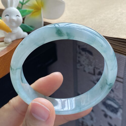 4.8批1512号56.3-13.6-7冰飘花果冻镯！意境感拉满！