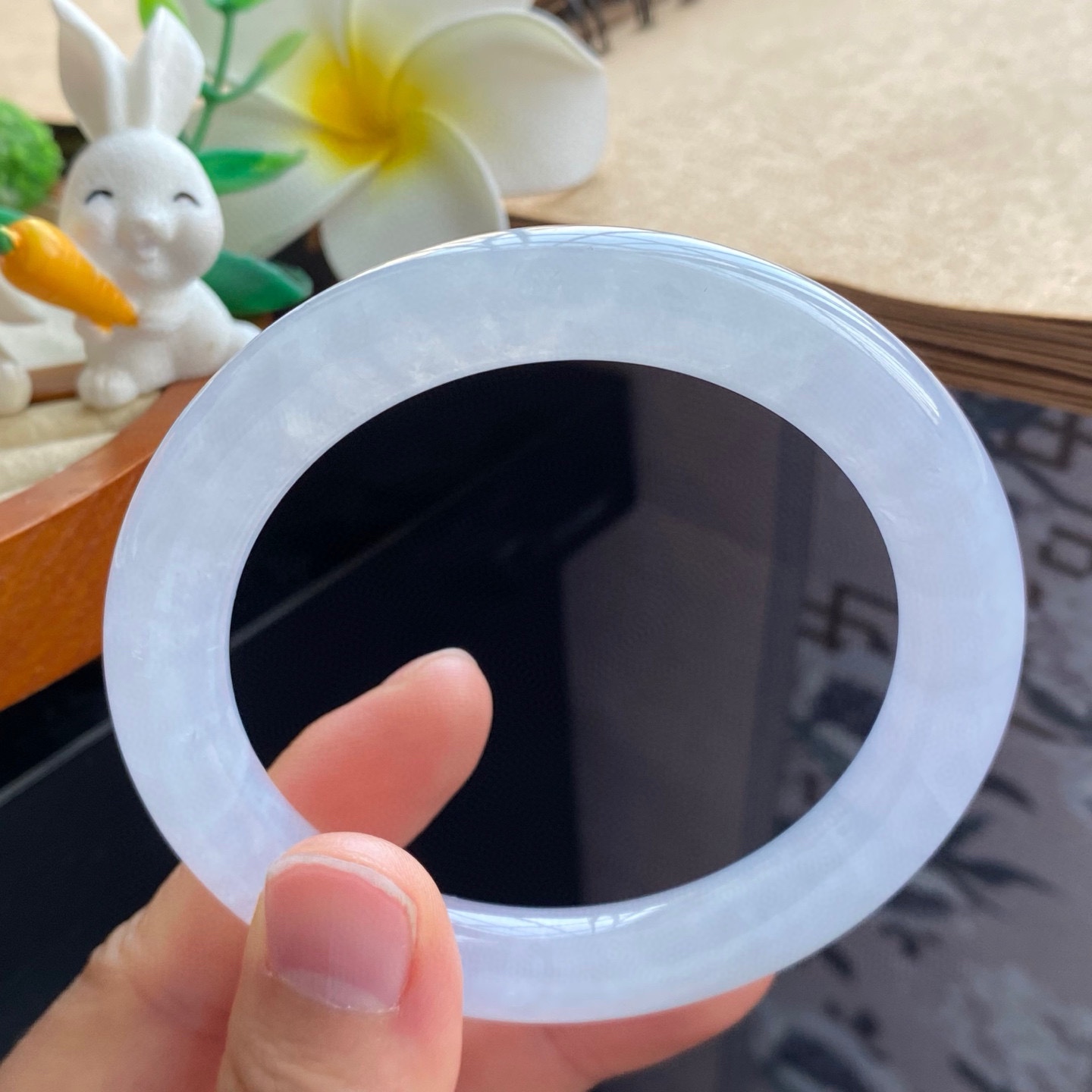 2.27批1160号，57.7-9.9！冰果冻镯！淡淡的底色！