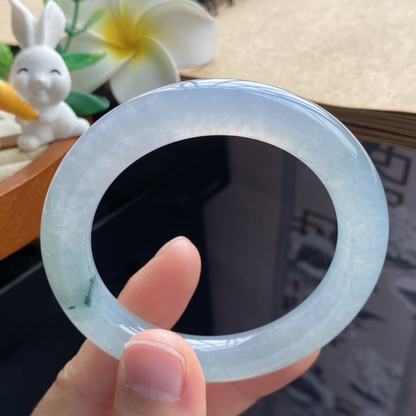 2.27批1156号52.1-10.3-9.8 冰油青果冻圆条！小飘花点缀！