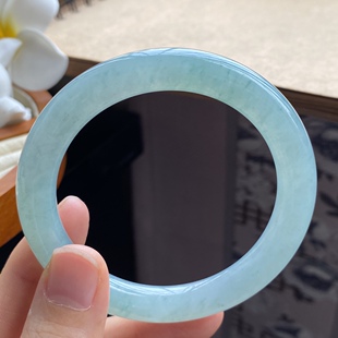 5.24批4748号53-8.5-9 冰绿果冻圆条！若隐若现的飘花！