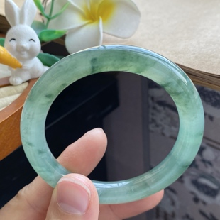 幽深青黛色 9冰油绿飘花圆条 3.16批593号51.6 9.2