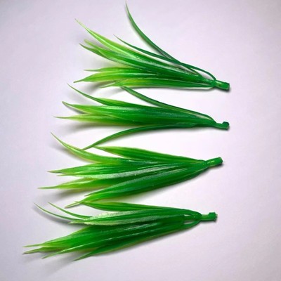 仿真长叶草 仿真春草塑料水草假花 创意摆盘装饰花草冷菜摆盘装饰