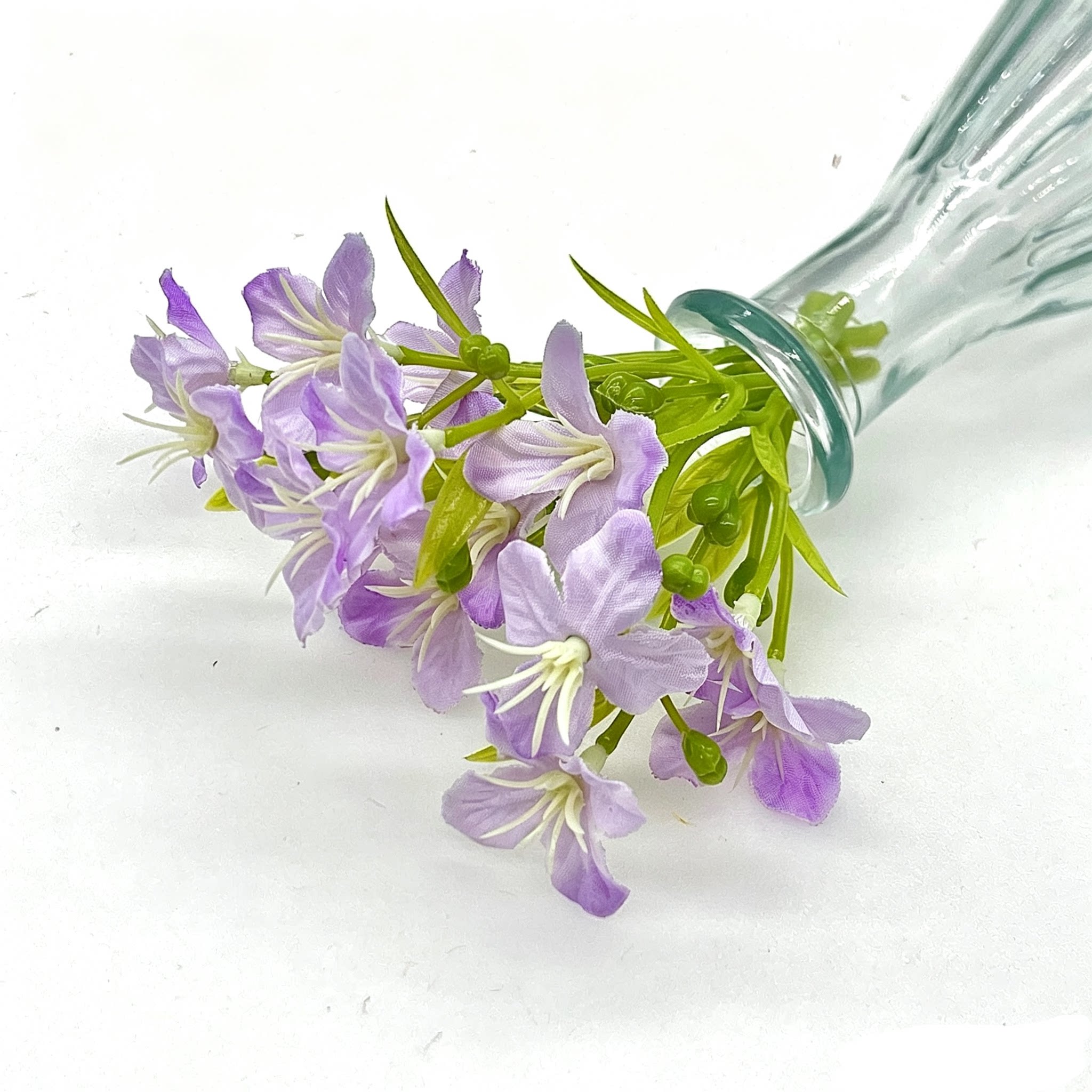 仿真迷你小花两叉装饰假花植物花发簪摆件diy材料摆盘婚庆菜品
