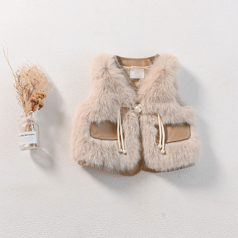 女童马甲秋冬2025新款洋气宝宝仿皮草马夹保暖背心婴儿外穿坎肩,童装/婴儿装/亲子装,马甲,淘宝优惠券,粉丝福利购,淘宝优惠卷