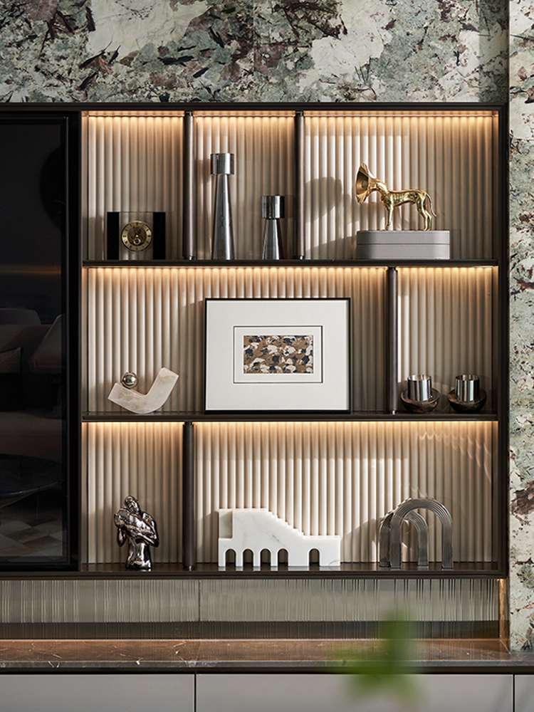 样板间书房书柜书架置物架装饰