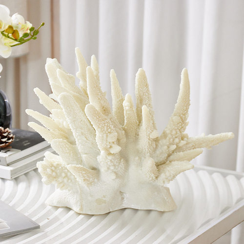 简约现代米白色珊瑚装饰品