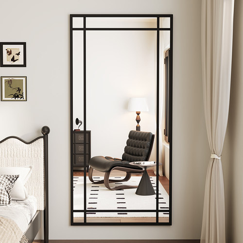 法式格子镜复古装饰镜可定制