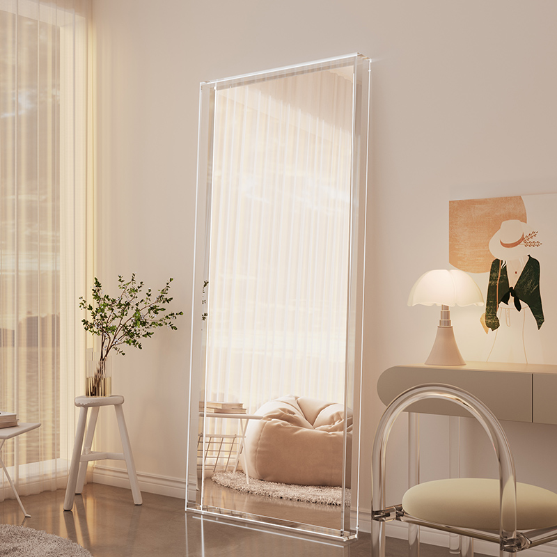 镜子全身穿衣镜ins风落地镜家用女生卧室试衣镜挂墙网红轻奢高级