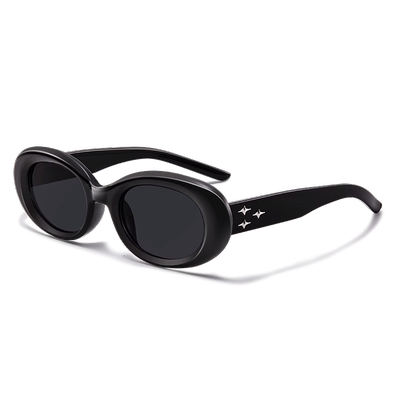 复古gm椭圆形小框墨镜女