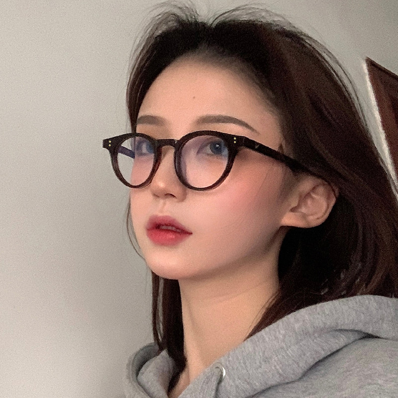 黑框眼镜防辐射抗蓝光女款护眼素颜神器气质平光镜可配度数眼镜框
