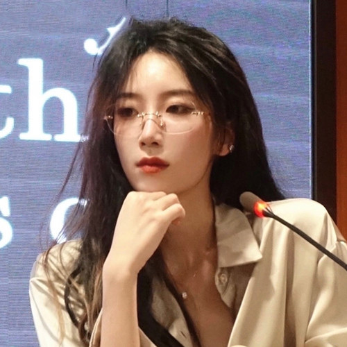 无框眼镜女纯欲风可配近视