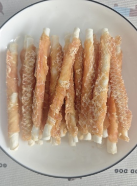 宠物零食·鸡肉缠绕真牛皮卷狗狗磨牙棒营养耐咬洁齿