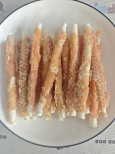 宠物零食·鸡肉缠绕真牛皮卷狗狗磨牙棒营养耐咬洁齿