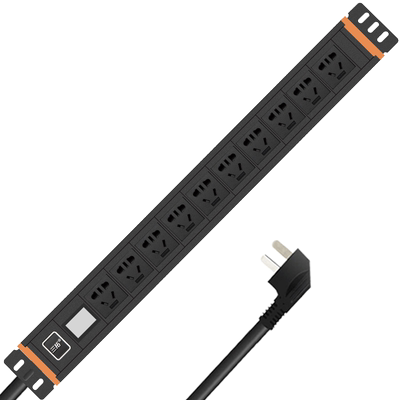 三拓pdu机柜插座智能PDU热插拔服务器电源分配单元工业插排机架式 10位10A热插拔电流电压TS8220