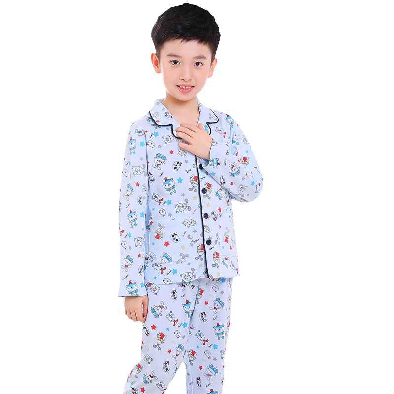 萱泽纯棉翻领家居服秋季冬季长裤