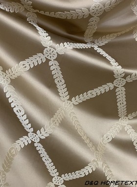 简约格子家居窗帘2.8米布料客厅卧室样板间轻奢高档抱枕靠包面料