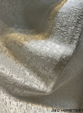 哑光轻奢条纹棉麻家居窗帘2.9米布料客厅卧室样板间别墅高档抱枕