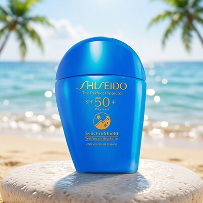 日本资生堂水动力蓝胖子防晒乳50ml/150mlSPF50+PA++++防晒霜