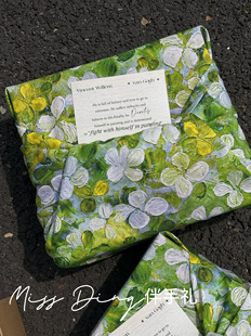 小红书爆款莫奈花园油画风伴手礼美业服装店开业店庆活动礼物定制