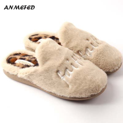 棉拖鞋保暖时尚居家绣花