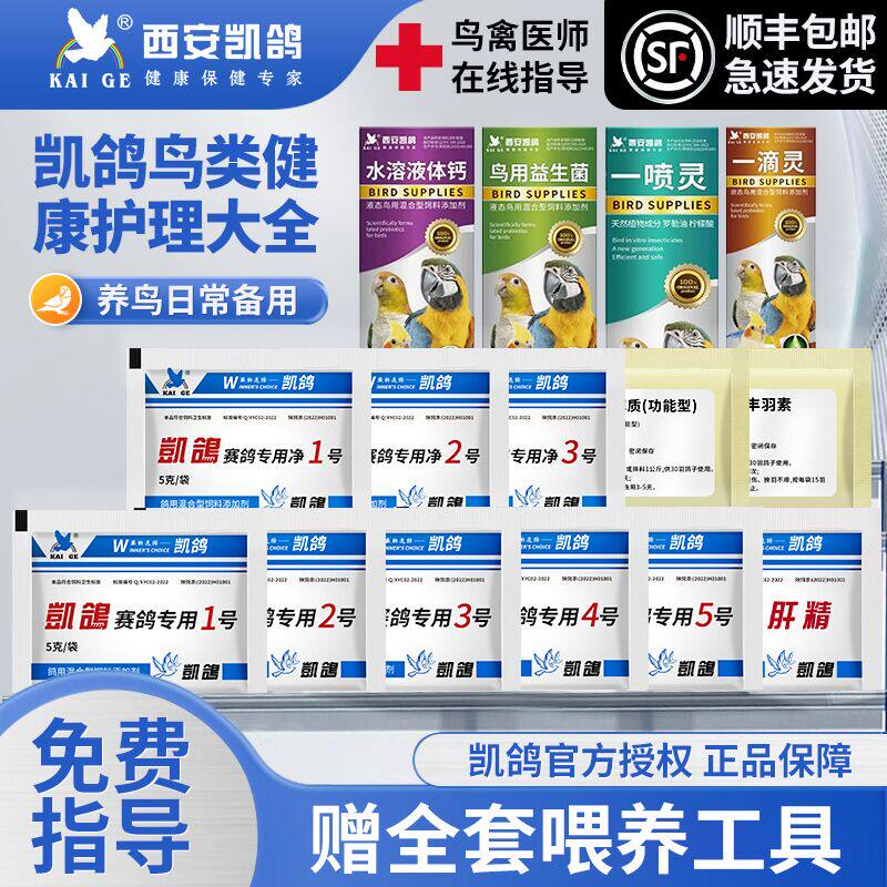 凯鸽鹦鹉235号电解质益生菌肝精鸟牡丹单眼伤风玄凤专用常备药品