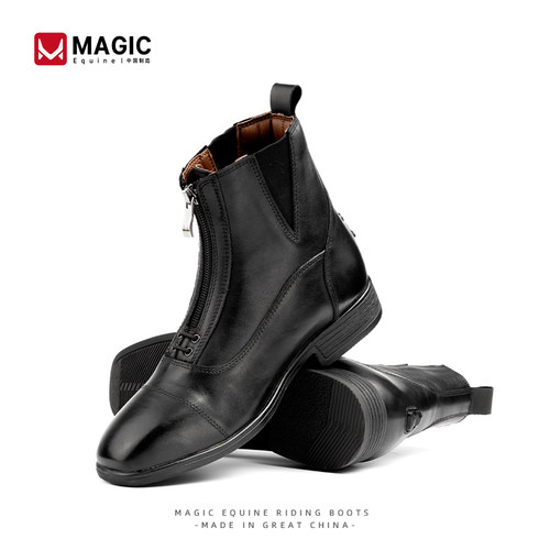 MagicEquine牛皮马术短靴