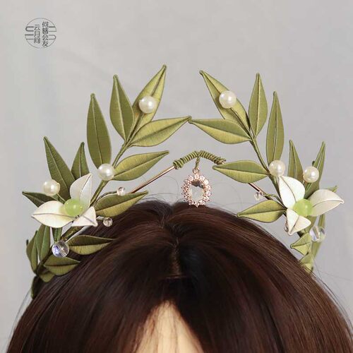 缠花桂冠diy材料包手工发饰