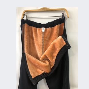 拉链加绒全开骨折护理裤 男女士术后两侧可打开老人方便穿脱直筒裤