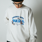 达人 Worker 2023 DAKYAM Work Wonder 宝石矿工插画圆领卫衣