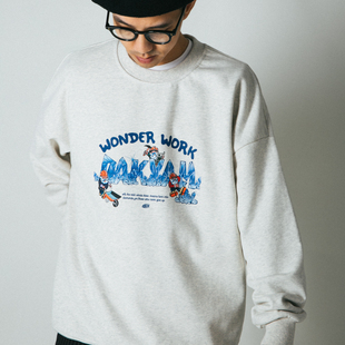 Wonder DAKYAM Worker 2023 Work 宝石矿工插画圆领卫衣 达人