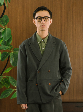 DAKYAM (达人)2025A/W Double-Breasted 复古重磅双排扣西装外套