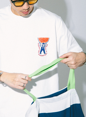 DAKYAM(达人)Pace of Summer 西瓜味的轻松夏季印花纯棉短袖TEE恤