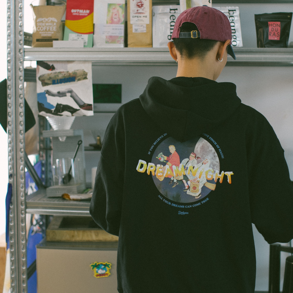 DAKYAM印花宽松连帽卫衣