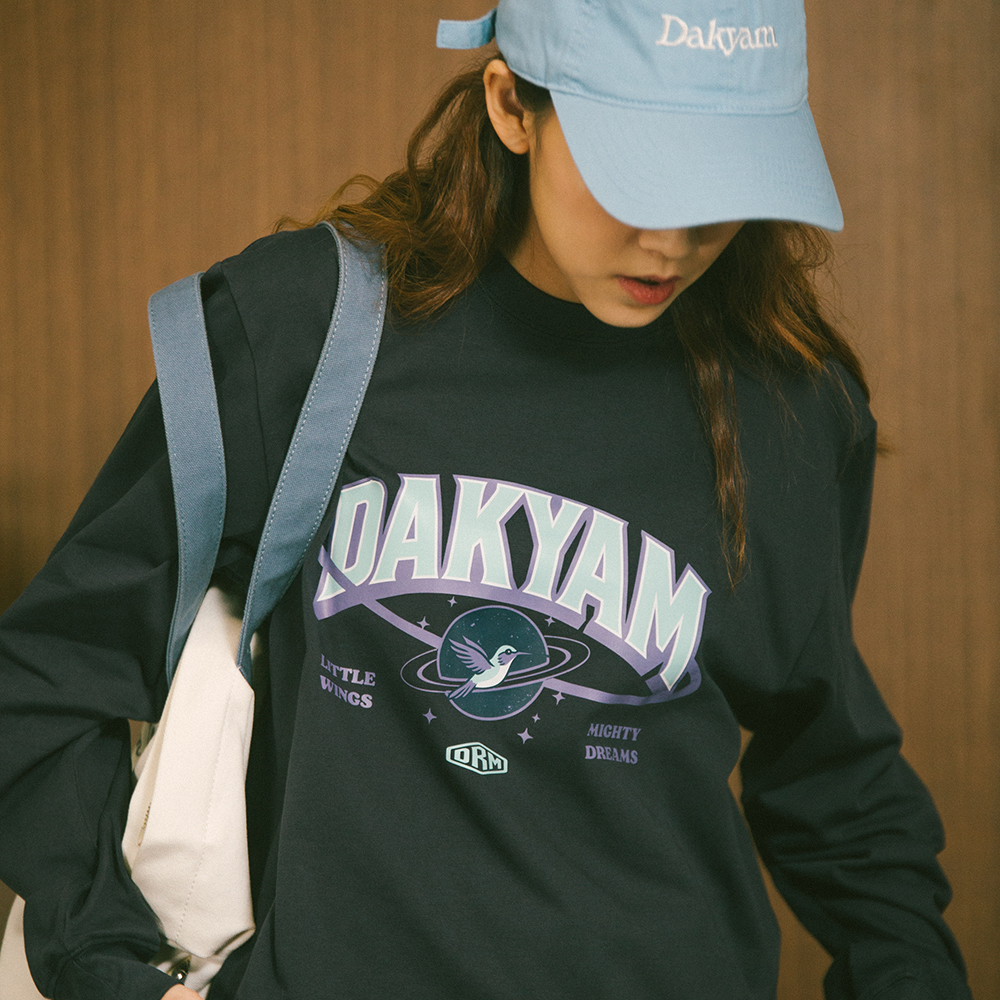 星域回廊印花校园风纯棉长袖T恤