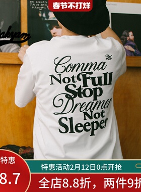 DAKYAM(达人)2025S/S Keep it Rolling 人生不设限SLOGAN笑脸T恤