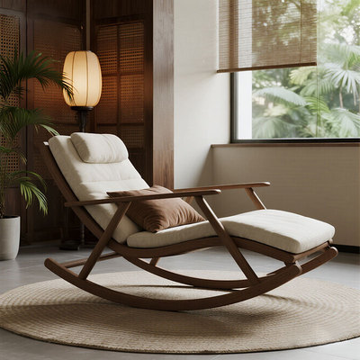 宋式北美黑胡桃白蜡木家具罗汉床新款2025办公室酒店民宿贵妃榻