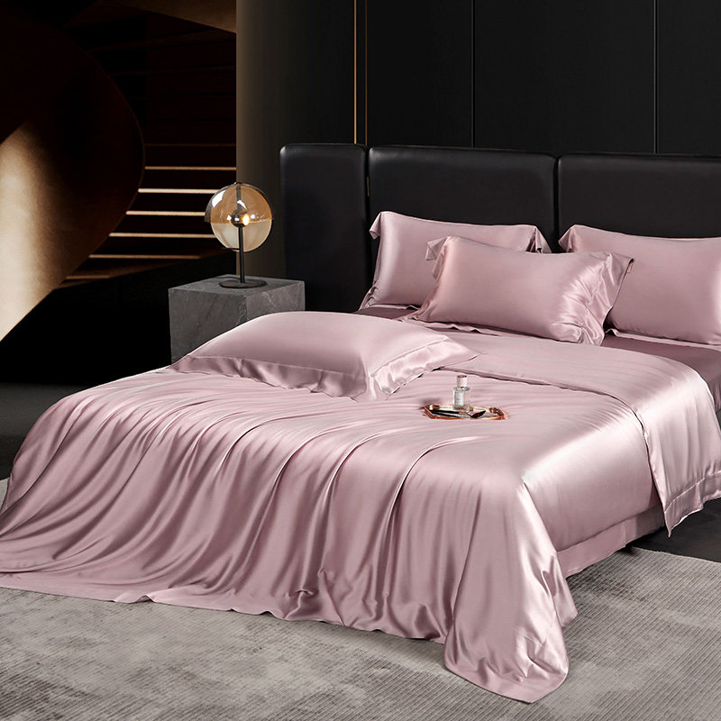 重磅35姆米高档轻奢桑蚕丝床上用品纯色双面100%真丝被套四件套,床上用品,床品套件/四件套/多件套,淘宝优惠券,粉丝福利购,淘宝优惠卷