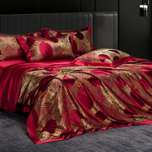 枕水人家四件套真丝床品