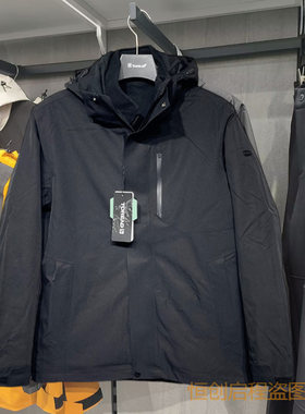探路者抓绒内胆冲锋衣男登山外套