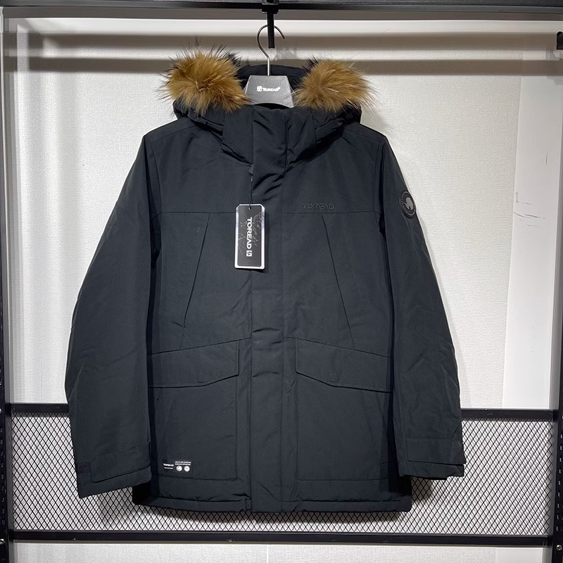 探路者羽绒服男厚款滑雪服