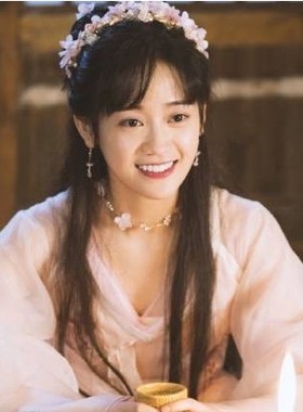 绝世千金林洛景同款花朵发箍头饰超仙古装汉服发饰耳夹套装