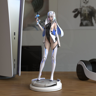 ps5姬sharkmodel兔女郎系列两种脸手办精品美女 stl