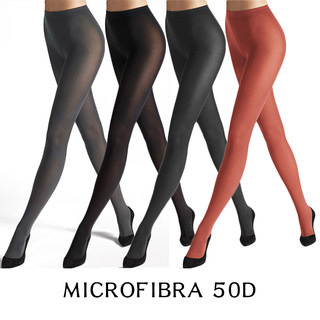 正品意大利进口MICROFIBRA50D丝袜秋冬柔软细腻保暖打底连裤袜