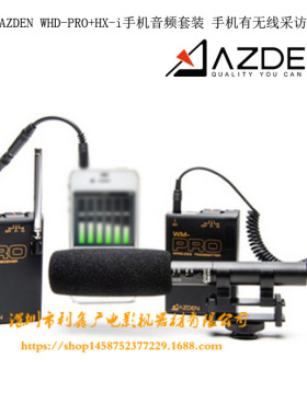 AZDEN阿兹丹 无线音频套装 WHD-PRO 话筒无线WLX-PRO+有线SMX-10