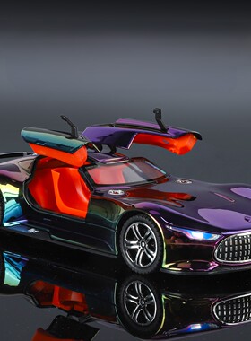 1：24奔驰VISION GT电镀车模仿真合金欧翼门跑车汽车模型儿童玩具