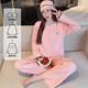 产后哺乳孕妇睡衣春秋家居服套装 史努比吸汗纯棉月子服春夏季 薄款