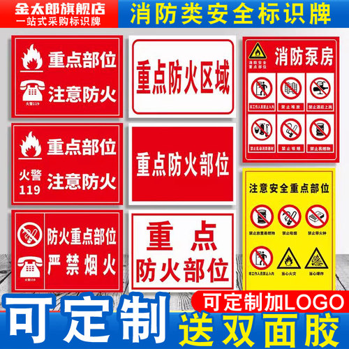 防火严禁烟火标识牌指示牌可定制