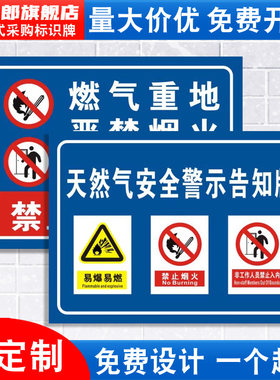煤气液化石油气天然气标识牌